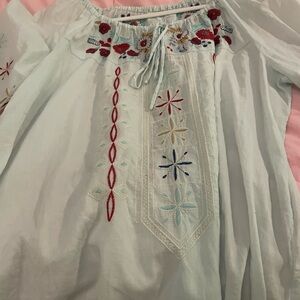 Embroidered Boho Blouse